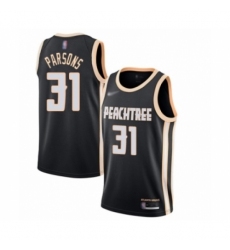 Youth Atlanta Hawks #31 Chandler Parsons Swingman Black Basketball Jersey - 2019 20 City Edition