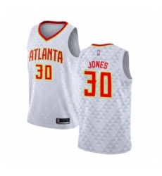 Men's Atlanta Hawks #30 Damian Jones Authentic White Basketball Jersey - Association Edition