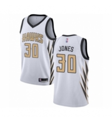 Men's Atlanta Hawks #30 Damian Jones Authentic White Basketball Jersey - City Edition
