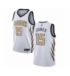 Youth Atlanta Hawks #15 Damian Jones Swingman White Basketball Jersey - City Edition