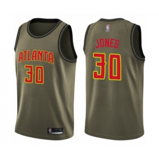 Youth Atlanta Hawks #30 Damian Jones Swingman Green Salute to Service Basketball Jersey Youth Atlanta Hawks #30 Damian Jones Swingman Green Salute to Service Basketball Jersey