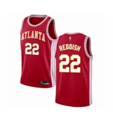 Men's Atlanta Hawks #22 Cam Reddish Authentic Red Basketball Jersey Statement Edition