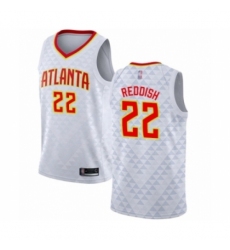 Women's Atlanta Hawks #22 Cam Reddish Authentic White Basketball Jersey - Association Edition