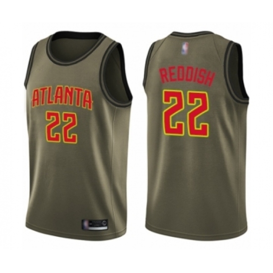 Youth Atlanta Hawks #22 Cam Reddish Swingman Green Salute to Service Basketball Jersey Youth Atlanta Hawks #22 Cam Reddish Swingman Green Salute to Service Basketball Jersey