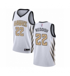Youth Atlanta Hawks #22 Cam Reddish Swingman White Basketball Jersey - City Edition