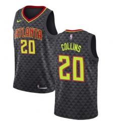 Men's Nike Atlanta Hawks #20 John Collins Black NBA Swingman Icon Edition Jersey