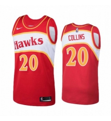 Men's Nike Atlanta Hawks #20 John Collins Hardwood Classic Red NBA Jersey