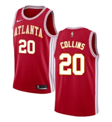 Men's Nike Atlanta Hawks #20 John Collins Red NBA Swingman Statement Edition Jersey