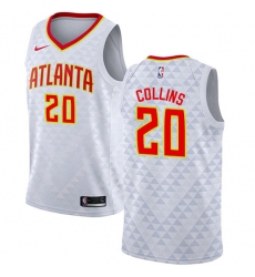 Men's Nike Atlanta Hawks #20 John Collins White NBA Swingman Association Edition Jersey
