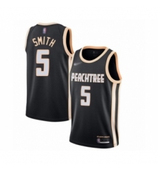 Youth Atlanta Hawks #5 Josh Smith Swingman Black Basketball Jersey - 2019 20 City Edition