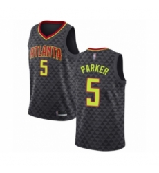 Women's Atlanta Hawks #5 Jabari Parker Authentic Black Basketball Jersey - Icon Edition