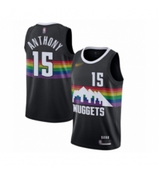 Youth Denver Nuggets #15 Carmelo Anthony Swingman Black Basketball Jersey - 2019 20 City Edition