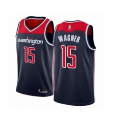 Women's Washington Wizards #15 Moritz Wagner Swingman Navy Blue Basketball Jersey Statement Edition