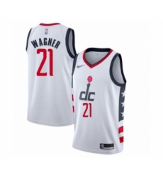 Youth Washington Wizards #21 Moritz Wagner Swingman White Basketball Jersey - 2019-20 City Edition