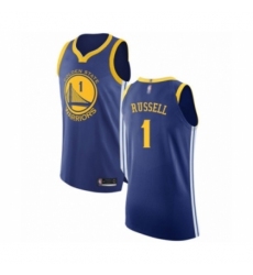 Men's Golden State Warriors #1 D'Angelo Russell Authentic Royal Blue Basketball Jersey - Icon Edition