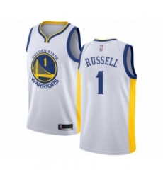 Women's Golden State Warriors #1 D'Angelo Russell Swingman White Basketball Jersey - Association Edition