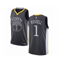 Youth Golden State Warriors #1 D'Angelo Russell Swingman Black Basketball Jersey - Statement Edition