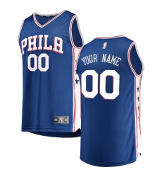 Men's Philadelphia 76ers Fanatics Branded Royal Fast Break Custom Replica Jersey - Icon Edition