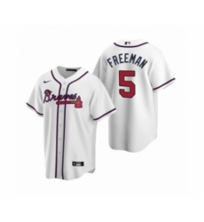 Men's Atlanta Braves #5 Freddie Freeman Nike White 2020 Replica Home Jersey