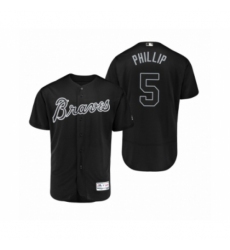 Men's Atlanta Braves #5 Freddie Freeman Phillip Black 2019 Players Weekend Authentic Jersey