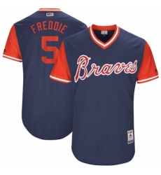 Men's Majestic Atlanta Braves #5 Freddie Freeman 