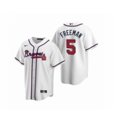 Women Atlanta Braves #5 Freddie Freeman Nike White 2020 Replica Home Jersey