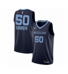 Men's Memphis Grizzlies #50 Zach Randolph Authentic Navy Blue Finished Basketball Jersey - Icon Edition