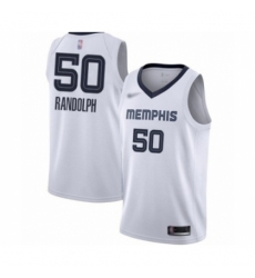 Men's Memphis Grizzlies #50 Zach Randolph Authentic White Finished Basketball Jersey - Association Edition