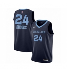 Men's Memphis Grizzlies #24 Dillon Brooks Authentic Navy Blue Finished Basketball Jersey - Icon Edition