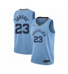 Men's Memphis Grizzlies #23 Marko Guduric Authentic Blue Finished Basketball Jersey Statement Edition