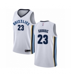 Men's Memphis Grizzlies #23 Marko Guduric Authentic White Basketball Jersey - Association Edition