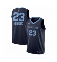 Women's Memphis Grizzlies #23 Marko Guduric Swingman Navy Blue Finished Basketball Jersey - Icon Edition
