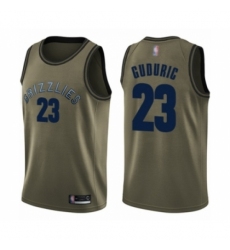 Youth Memphis Grizzlies #23 Marko Guduric Swingman Green Salute to Service Basketball Jersey