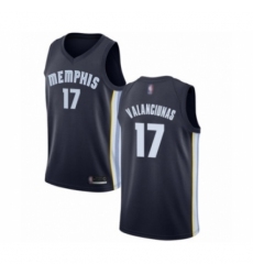 Women's Memphis Grizzlies #17 Jonas Valanciunas Authentic Navy Blue Basketball Jersey - Icon Edition