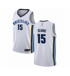 Men's Memphis Grizzlies #15 Brandon Clarke Authentic White Basketball Jersey - Association Edition