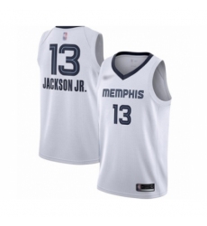 Youth Memphis Grizzlies #13 Jaren Jackson Jr. Swingman White Finished Basketball Jersey - Association Edition