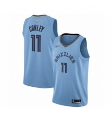 Men's Memphis Grizzlies #11 Mike Conley Authentic Blue Finished Basketball Jersey Statement Edition