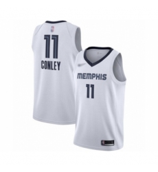 Youth Memphis Grizzlies #11 Mike Conley Swingman White Finished Basketball Jersey - Association Edition