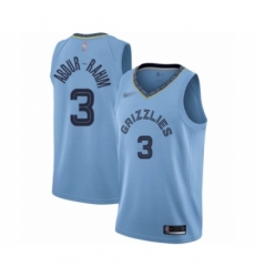 Women's Memphis Grizzlies #3 Shareef Abdur-Rahim Swingman Blue Finished Basketball Jersey Statement Edition