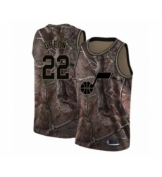 Men's Utah Jazz #22 Jeff Green Swingman Camo Realtree Collection Basketball Jersey