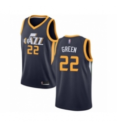 Youth Utah Jazz #22 Jeff Green Swingman Navy Blue Basketball Jersey - Icon Edition