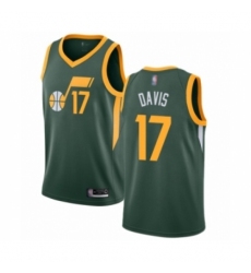 Men's Utah Jazz #17 Ed Davis Green Swingman Jersey - Earned Edition
