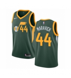Men's Nike Utah Jazz #44 Pete Maravich Green Swingman Jersey - Earned Edition