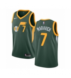Men's Nike Utah Jazz #7 Pete Maravich Green Swingman Jersey - Earned Edition