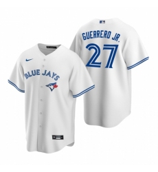Men's Nike Toronto Blue Jays #27 Vladimir Guerrero Jr. White Home Stitched Baseball Jersey