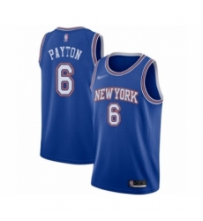 Men's New York Knicks #6 Elfrid Payton Authentic Blue Basketball Jersey - Statement Edition