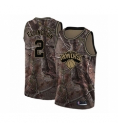 Youth New York Knicks #2 Wayne Ellington Swingman Camo Realtree Collection Basketball Jersey