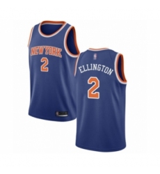 Youth New York Knicks #2 Wayne Ellington Swingman Royal Blue Basketball Jersey - Icon Edition