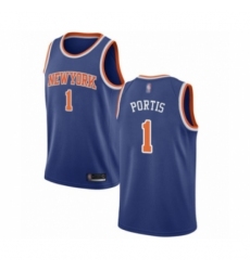 Youth New York Knicks #1 Bobby Portis Swingman Royal Blue Basketball Jersey - Icon Edition