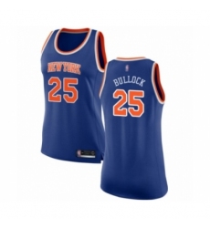 Women's New York Knicks #25 Reggie Bullock Swingman Royal Blue Basketball Jersey - Icon Edition